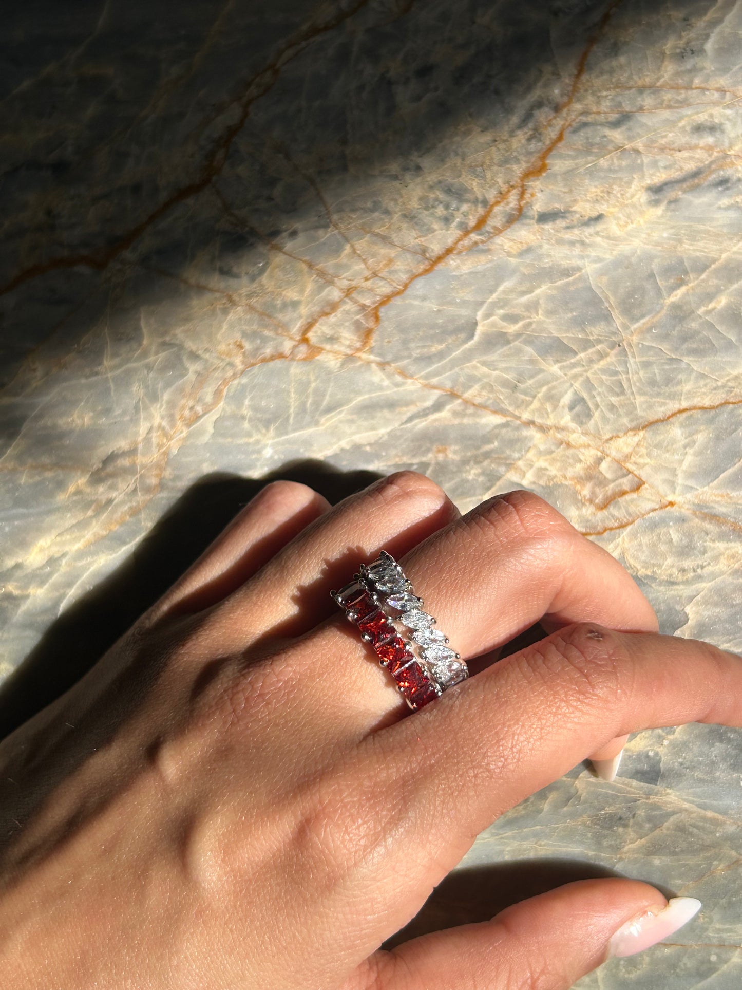 Garnet ring - January