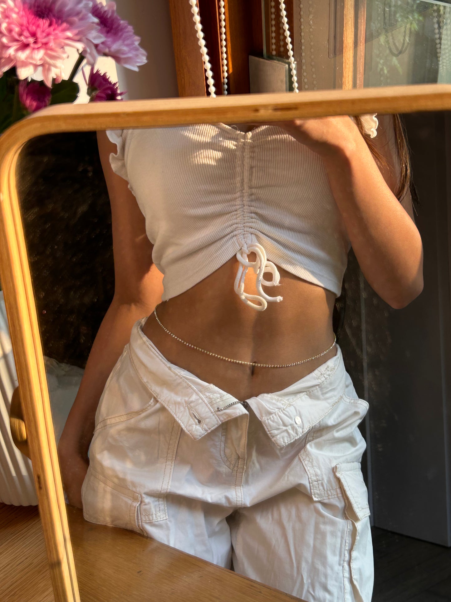 Rhinestone waist chains