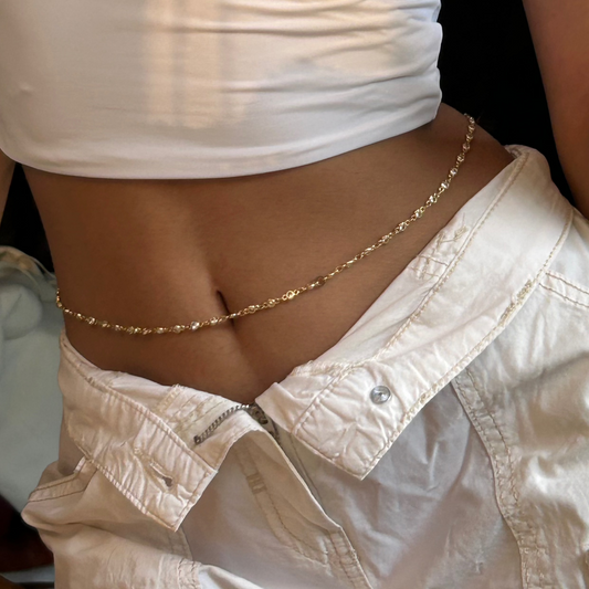 Gold Diamond Waist chain